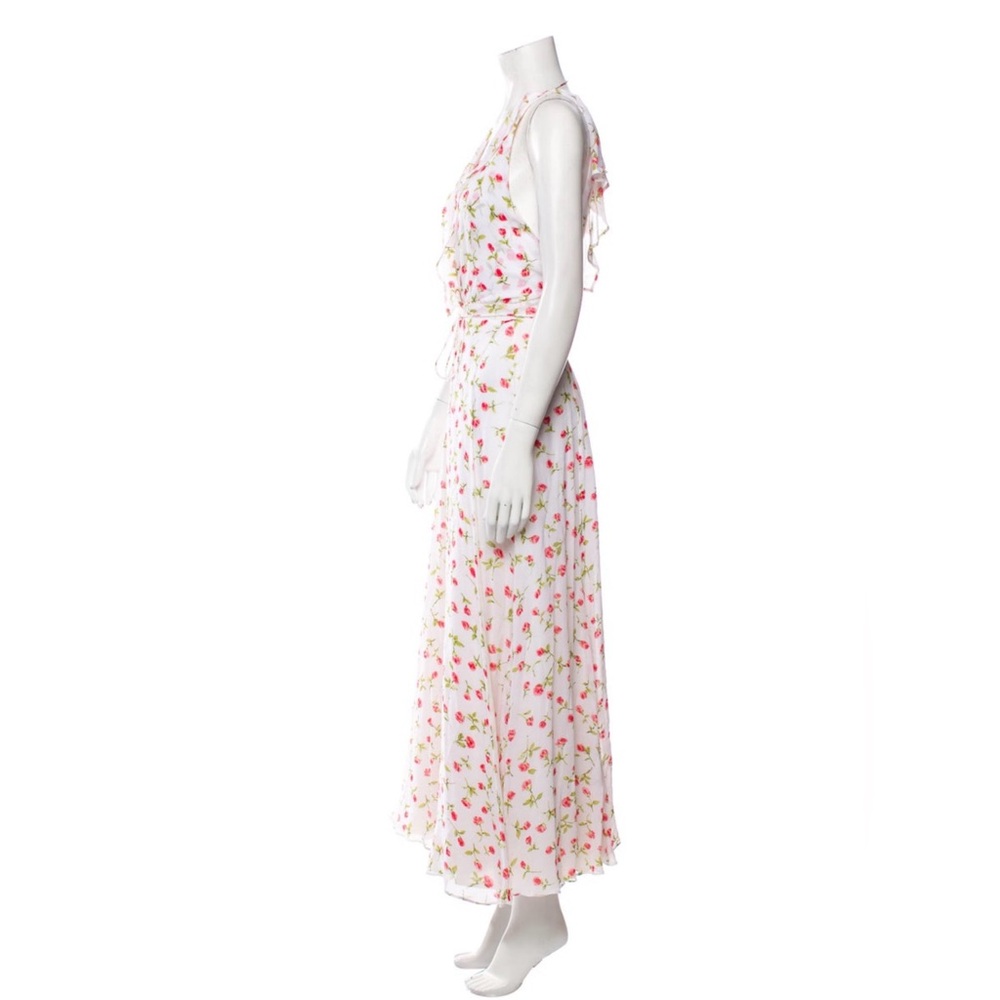 Reformation - Floral White Maxi Dress with Flutter Sleeves - size Small - NWOT - Picture 3 of 15